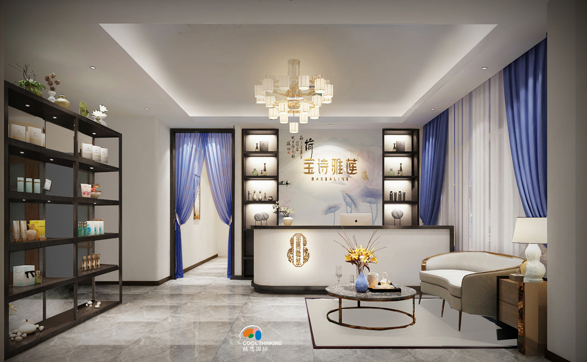 深圳龍崗養(yǎng)發(fā)養(yǎng)生會(huì)所裝修設(shè)計(jì)  新中式風(fēng)格